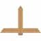 Ekena Millwork Eugene Smooth Timber Gable Bracket, Western Red Cedar, 48"W x 32"H x 1 1/2"D x 5 1/2"F, 16/12 Pitch GBW048X32X0206EUG00SWR - alternate 1